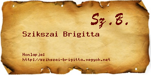 Szikszai Brigitta névjegykártya